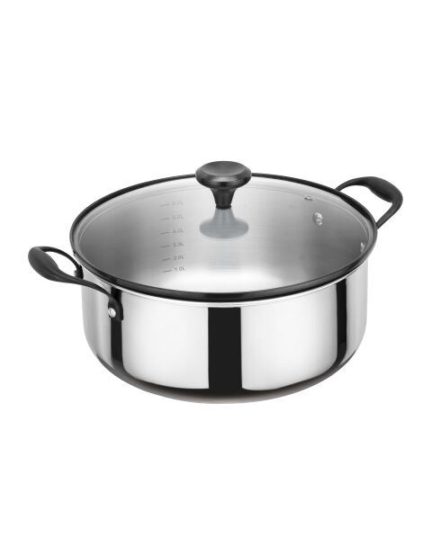 Marmite 3 triply grise -24 cm
