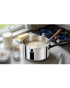 Set de 3 casserole 3 triply argenté -16-18-20 cm