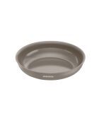 Set de 3 poêles grises avec 1 poignée amovible effet bois - 20-24-28 cm