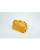 Mustard Gema leren portemonnee - 15x10x5cm
