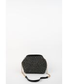 Sac à bandouliere en cuir Karyn argenté - 25X20X5cm