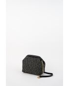 Sac à bandouliere en cuir Karyn argenté - 25X20X5cm