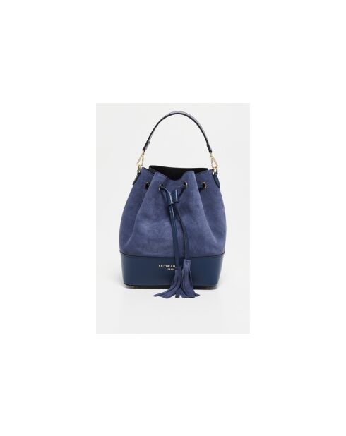 Livy Siegeltasche aus Leder, 21,5 x 27 x 15 cm, marineblau