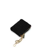 Sol zwarte leren portemonnee - 13x10x1cm