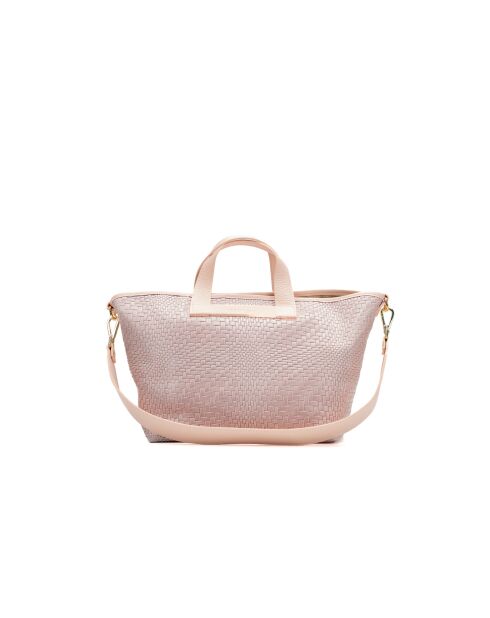 Borsa a tracolla Monaco in pelle rosa chiaro - 43x26x14,5cm