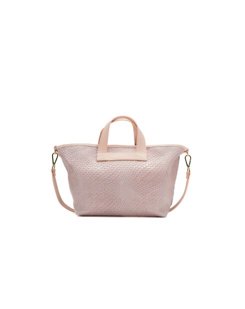 Borsa a tracolla Monaco in pelle rosa chiaro - 43x26x14,5cm
