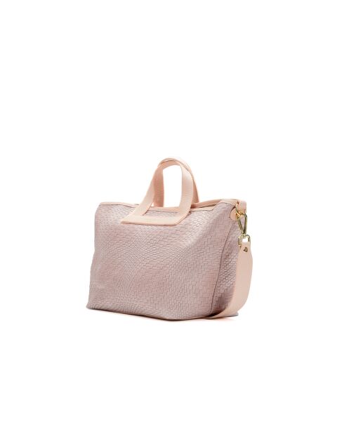 Borsa a tracolla Monaco in pelle rosa chiaro - 43x26x14,5cm