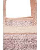 Borsa a tracolla Monaco in pelle rosa chiaro - 43x26x14,5cm