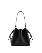 Claudia Schultertasche aus schwarzem Leder - 27x25 12cm