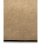 Beige Mia leren schoudertas - 28x17x8cm