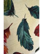 Elyna veelkleurige leren schoudertas - 40x36x14,5cm