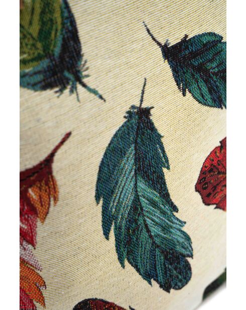 Elyna veelkleurige leren schoudertas - 40x36x14,5cm