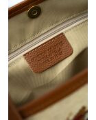 Elyna veelkleurige leren schoudertas - 40x36x14,5cm