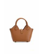 Noho camel leren schoudertas - 25x12x11cm