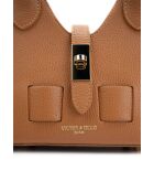 Noho camel leren schoudertas - 25x12x11cm
