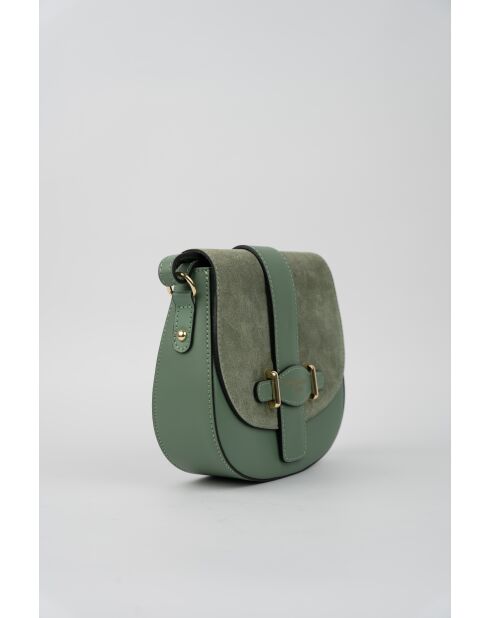 Selva Schultertasche aus mintfarbenem Leder - 21x18x6cm