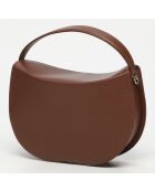 Alexa bruine leren schoudertas - 30x19x7,5cm