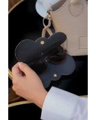 Porte lunettes en cuir Samy beige - 15x8x1cm