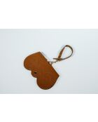 Moly camel leren brillenhouder - 15x8x2cm