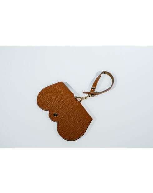 Moly camel leren brillenhouder - 15x8x2cm