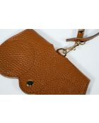 Moly camel leren brillenhouder - 15x8x2cm