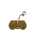 Samy matcha leren brillenhouder - 15x8x1cm