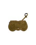 Samy matcha leren brillenhouder - 15x8x1cm