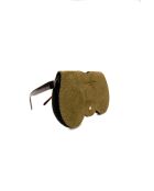 Samy matcha leren brillenhouder - 15x8x1cm