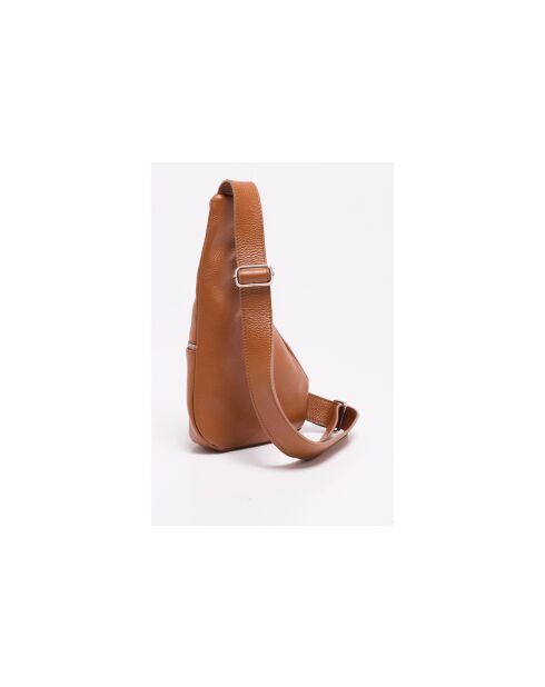 Balt camel leren bananentas - 35x30x10cm