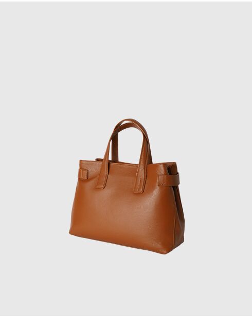 Luna camel leren schoudertas - 36x27x14CM