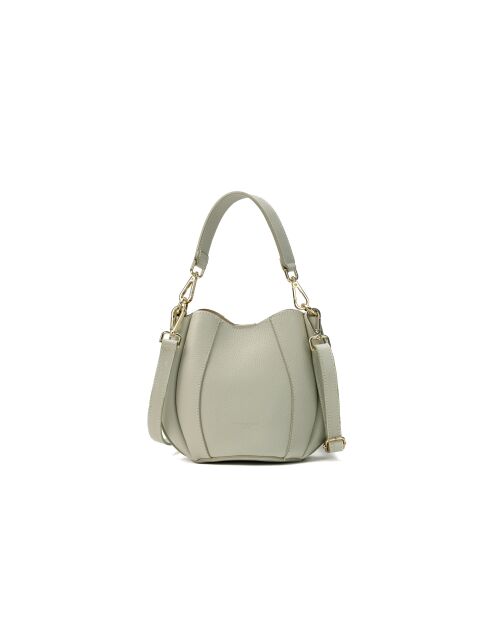 Elora grüne Schultertasche aus Leder - 22x18x13,5 cm
