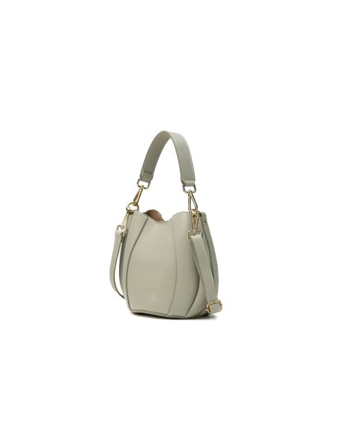 Elora grüne Schultertasche aus Leder - 22x18x13,5 cm