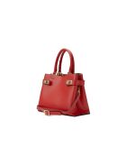 Nelia rote Lederhandtasche - 27x22x12cm