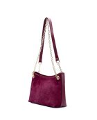 Plum Mia Schultertasche aus Leder - 28x17x8cm