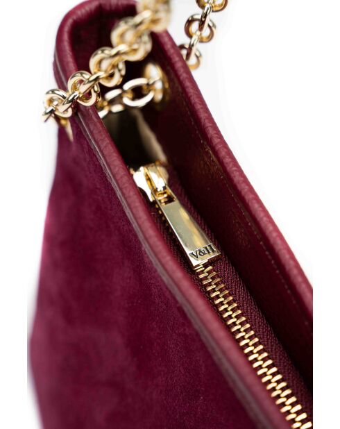 Plum Mia Schultertasche aus Leder - 28x17x8cm