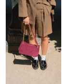 Plum Mia Schultertasche aus Leder - 28x17x8cm