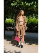 Plum Mia Schultertasche aus Leder - 28x17x8cm