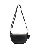 Bandolera de piel Dalí negra - 28x16x6cm