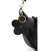 Bandolera de piel Dalí negra - 28x16x6cm