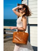 Madison Schultertasche aus braunem Leder — 38,5 x 27,5 x 15,5 cm