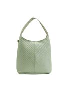 Bolso de hombro Vicky de piel verde - 40x32x15cm