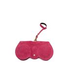 Porte lunettes en cuir Samy fushia - 15x8x1cm