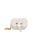 Jim leren portemonnee gebroken wit - 10x7x5cm