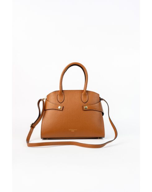 Luzd Schultertasche aus kamelfarbenem Leder - 31X24X16cm
