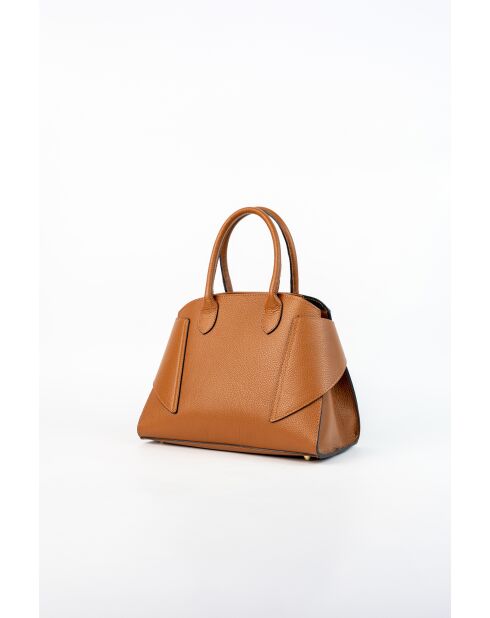 Luzd Schultertasche aus kamelfarbenem Leder - 31X24X16cm