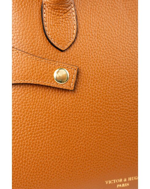 Luzd Schultertasche aus kamelfarbenem Leder - 31X24X16cm