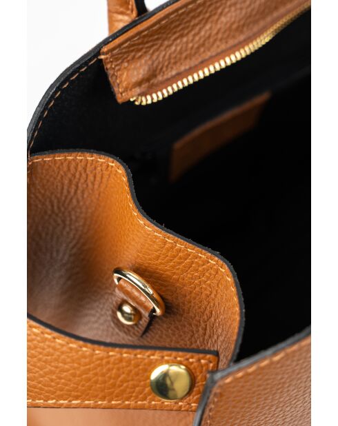 Luzd Schultertasche aus kamelfarbenem Leder - 31X24X16cm