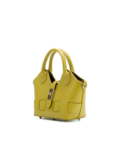 Noho matcha leren schoudertas - 25x12x11cm