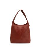 Schultertasche Vicky aus Terrakottaleder, 40 x 32 x 15 cm