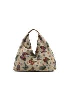 Lya Schultertasche aus Leder mit Kamelmuster - 58x50x2cm